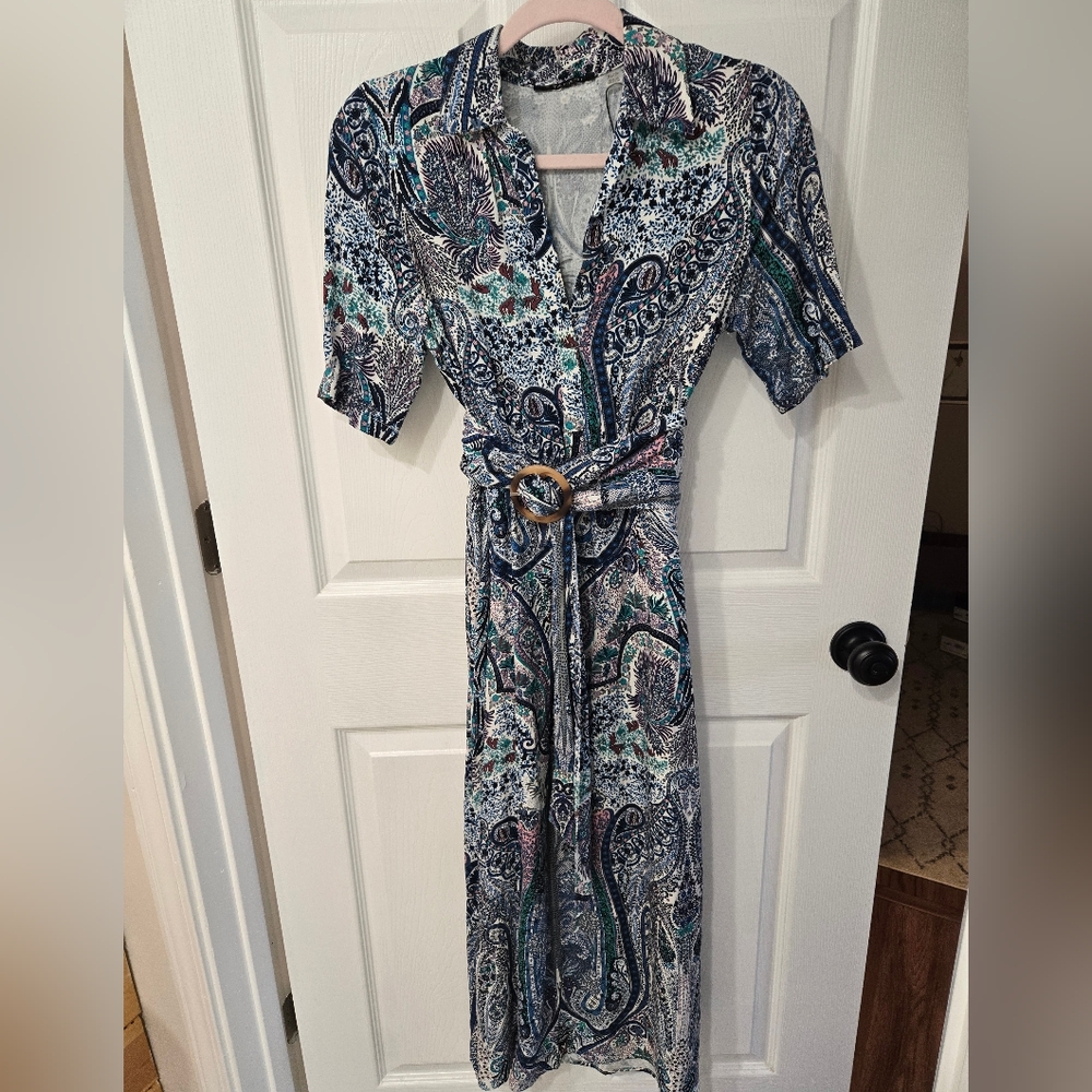 T Tahari Maxi Dress With Belt Size Xs